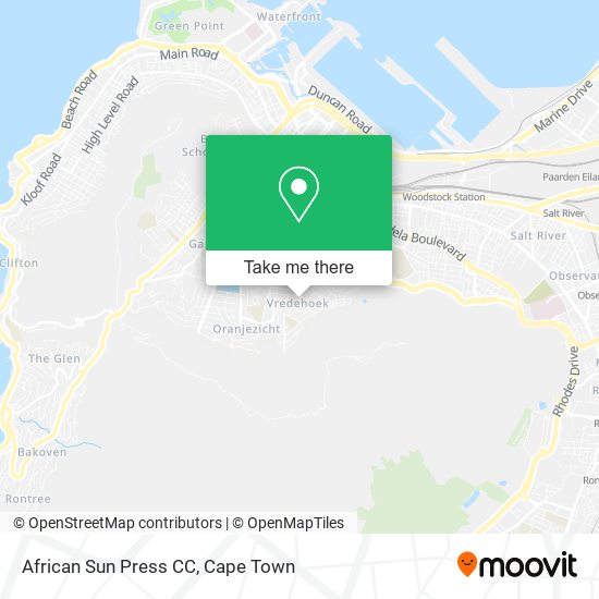 African Sun Press CC map