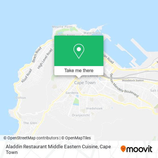 Aladdin Restaurant Middle Eastern Cuisine map