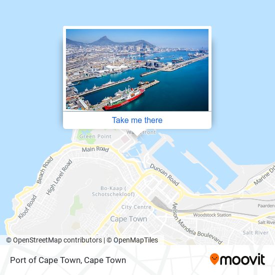 Port of Cape Town map