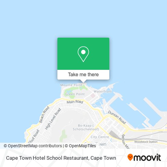 Cape Town Hotel School Restaurant map