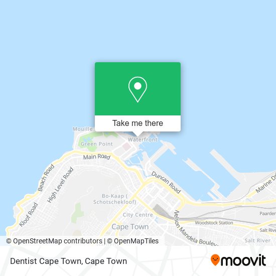 Dentist Cape Town map