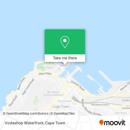 Vodashop Waterfront map