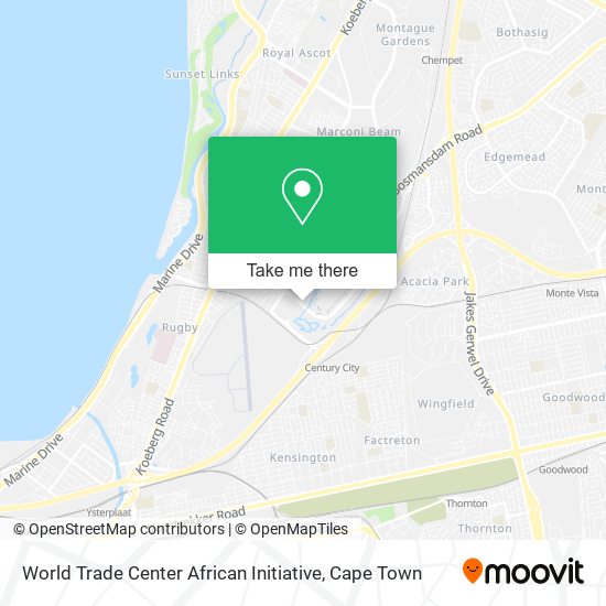 World Trade Center African Initiative map