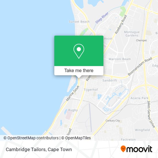 Cambridge Tailors map
