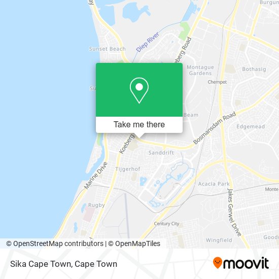 Sika Cape Town map