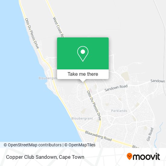 Copper Club Sandown map