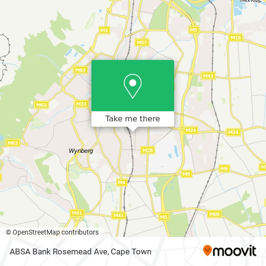 ABSA Bank Rosemead Ave map