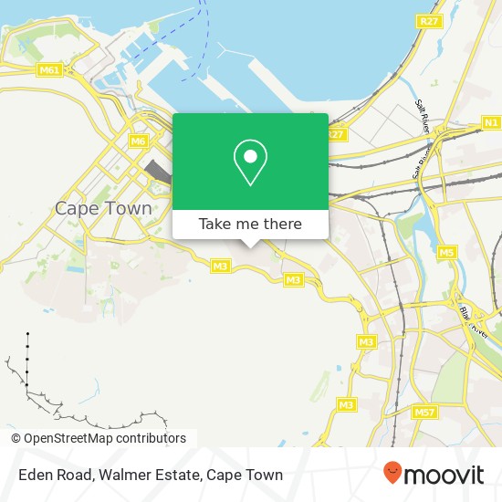 Eden Road, Walmer Estate map