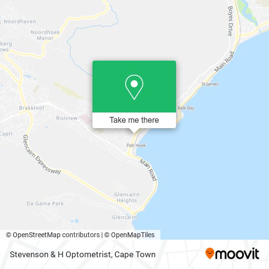 Stevenson & H Optometrist map
