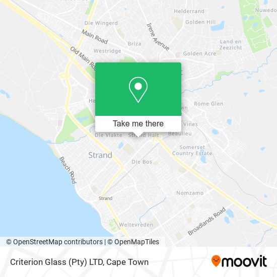 Criterion Glass (Pty) LTD map