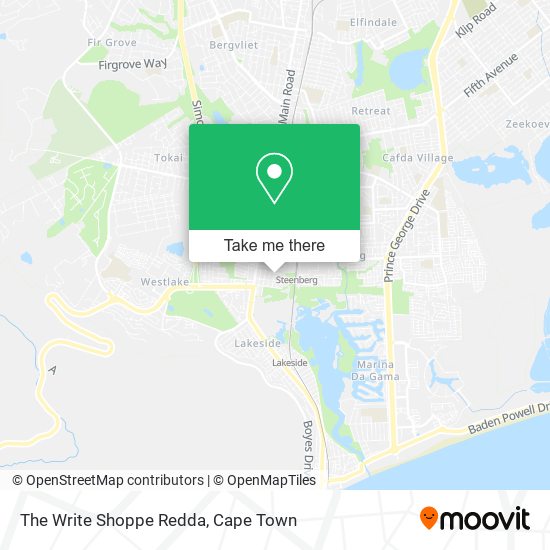 The Write Shoppe Redda map