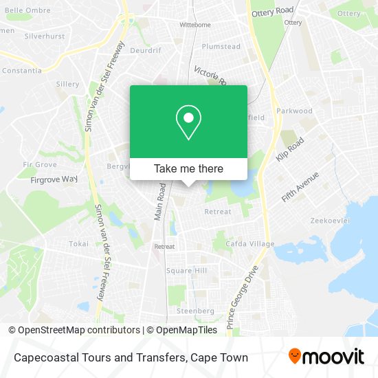 Capecoastal Tours and Transfers map