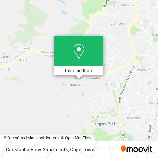Constantia View Apartments map