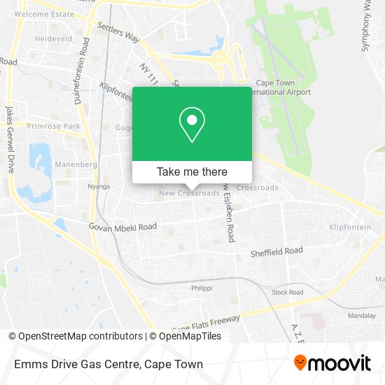 Emms Drive Gas Centre map