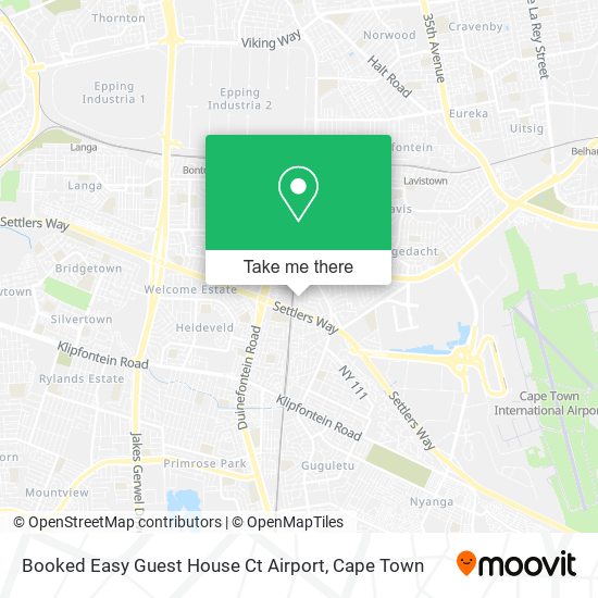 Booked Easy Guest House Ct Airport map