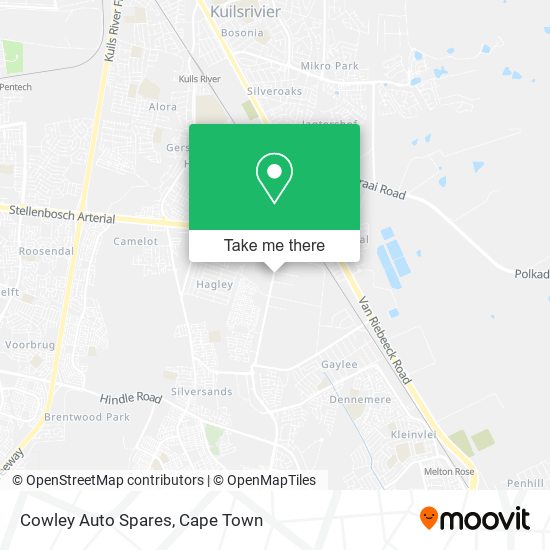 Cowley Auto Spares map