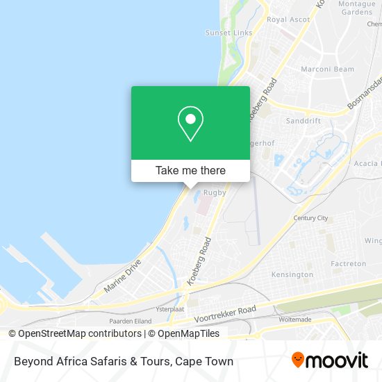 Beyond Africa Safaris & Tours map