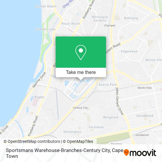 Sportsmans Warehouse-Branches-Century City map