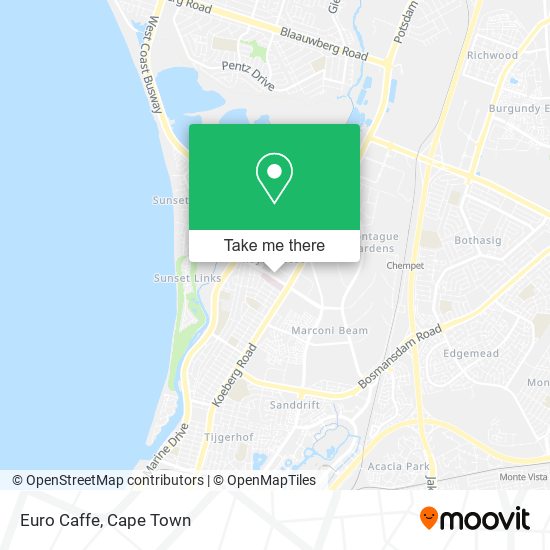 Euro Caffe map