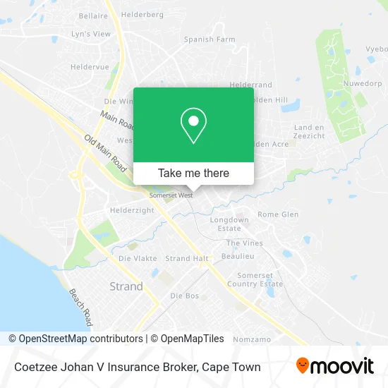 Coetzee Johan V Insurance Broker map