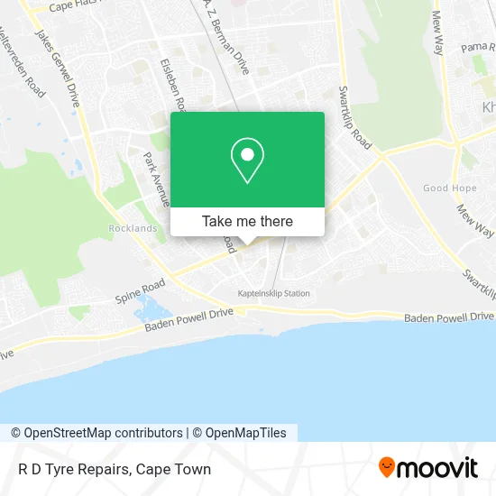 R D Tyre Repairs map