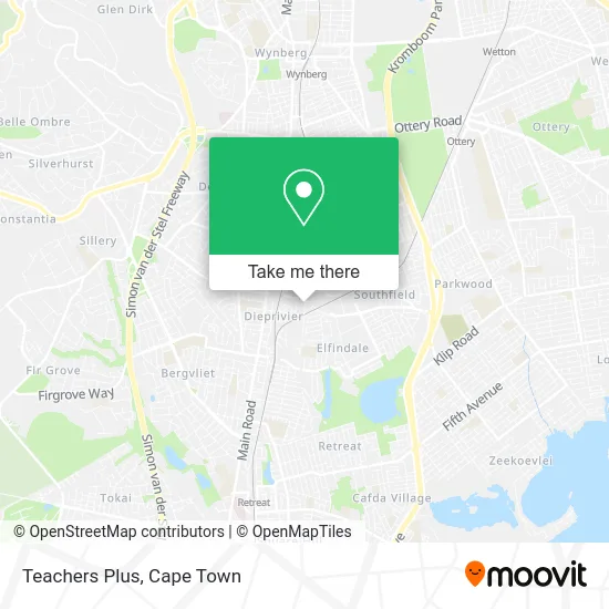 Teachers Plus map