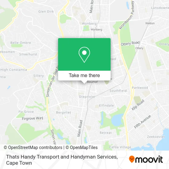 Thats Handy Transport and Handyman Services map