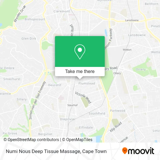 Numi Nous Deep Tissue Massage map