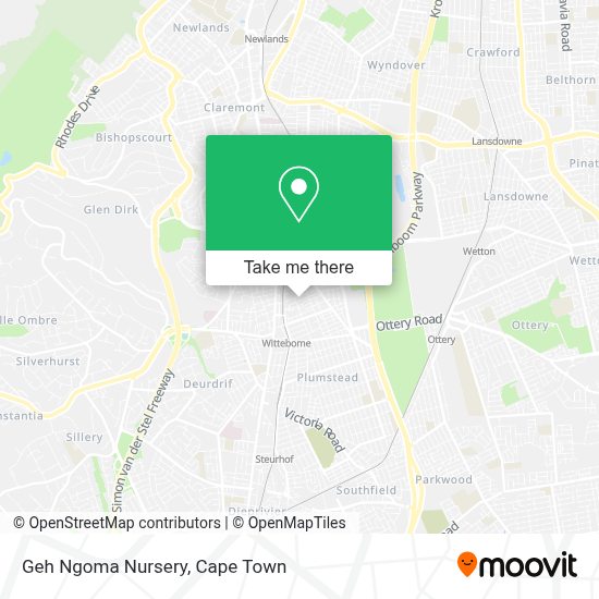 How to get to Geh Ngoma Nursery in Wynberg by train or bus?