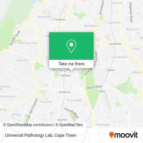 Universal Pathology Lab map