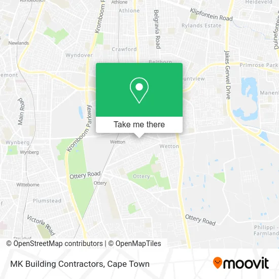 MK Building Contractors map