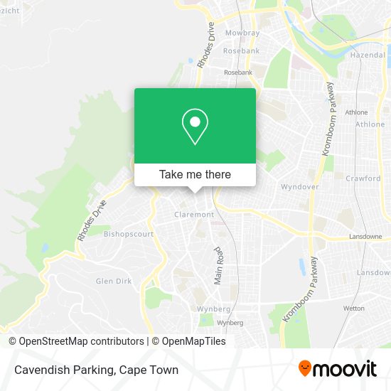 How to get to Cavendish Parking in Wynberg by bus or train?
