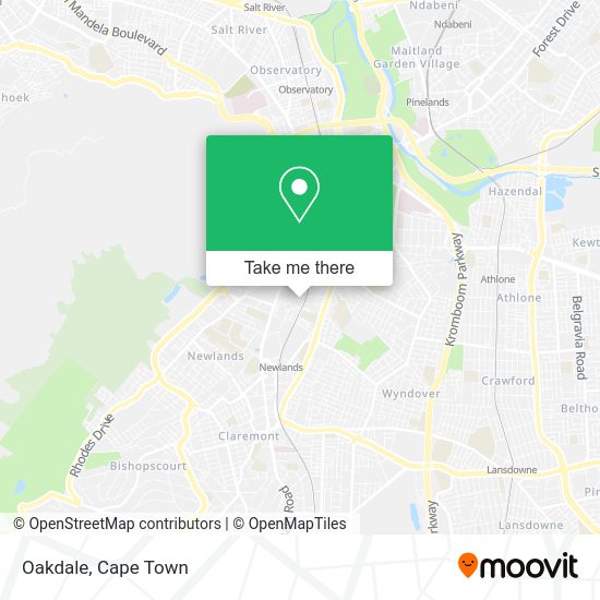 How to get to Oakdale in Wynberg by train or bus?