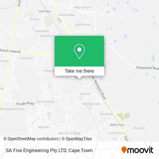 SA Five Engineering Pty LTD map