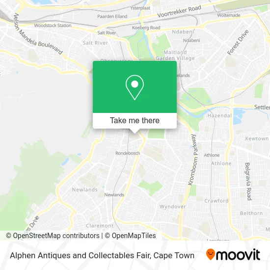 Alphen Antiques and Collectables Fair map