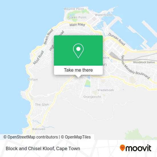 Block and Chisel Kloof map
