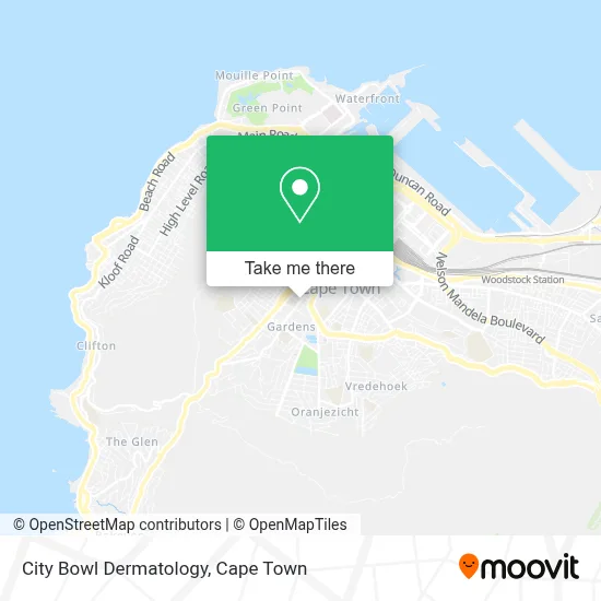 City Bowl Dermatology map