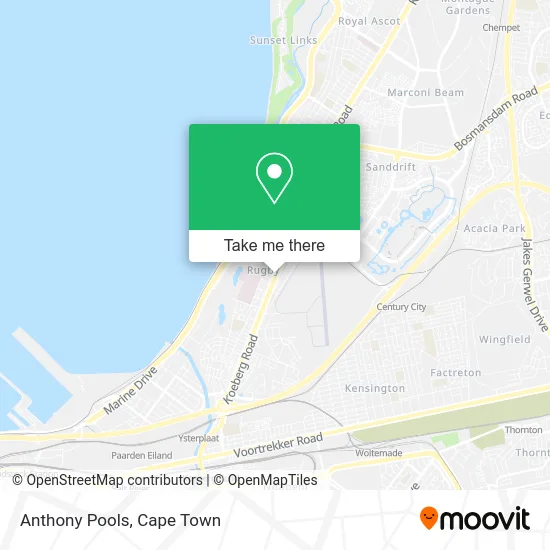 Anthony Pools map