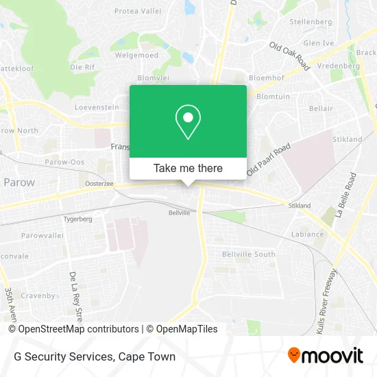 G Security Services map
