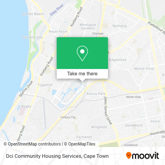 Dci Community Housing Services map