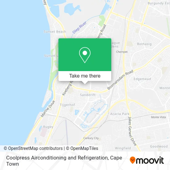 Coolpress Airconditioning and Refrigeration map
