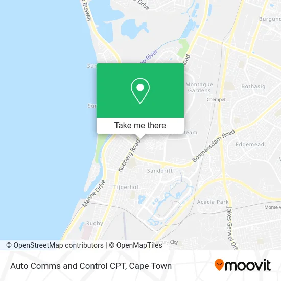 Auto Comms and Control CPT map