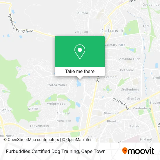 Furbuddies Certified Dog Training map