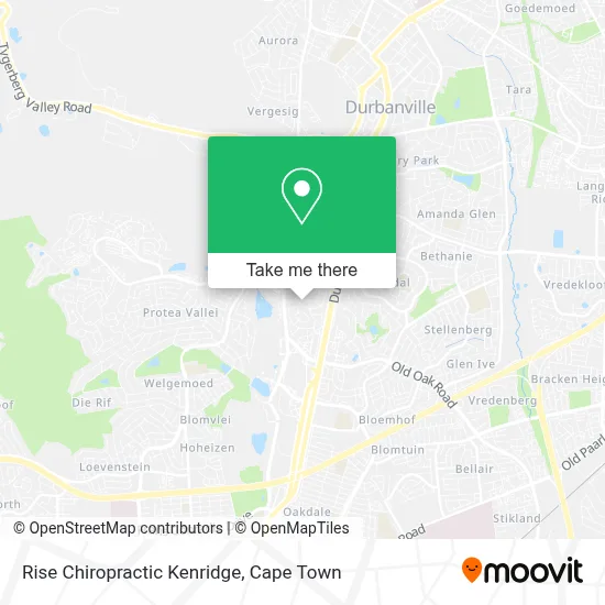 Rise Chiropractic Kenridge map
