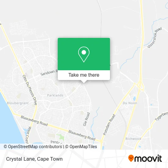 Crystal Lane map