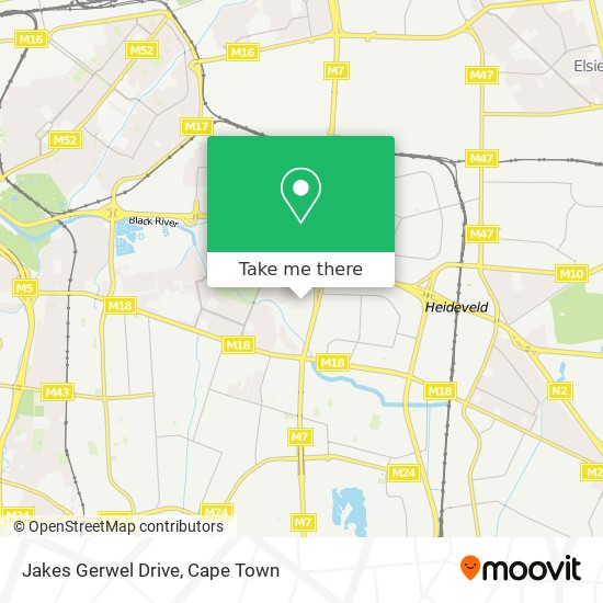 Jakes Gerwel Drive map