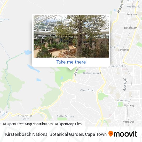Kirstenbosch National Botanical Garden map