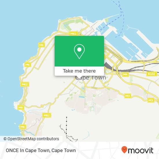 ONCE In Cape Town map