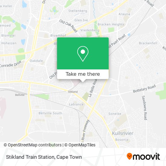 Stikland Train Station map