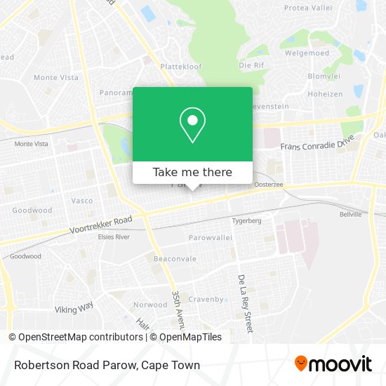 Robertson Road Parow map